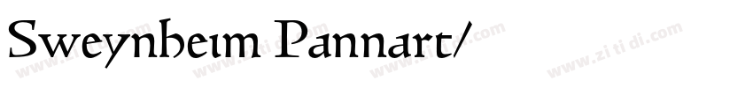 Sweynheim Pannart字体转换